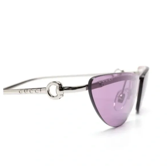 ✨ GUCCI Archival Y2K Purple Tint Shield Sunglasses w/ Case GG1701S - Picture 5 of 5